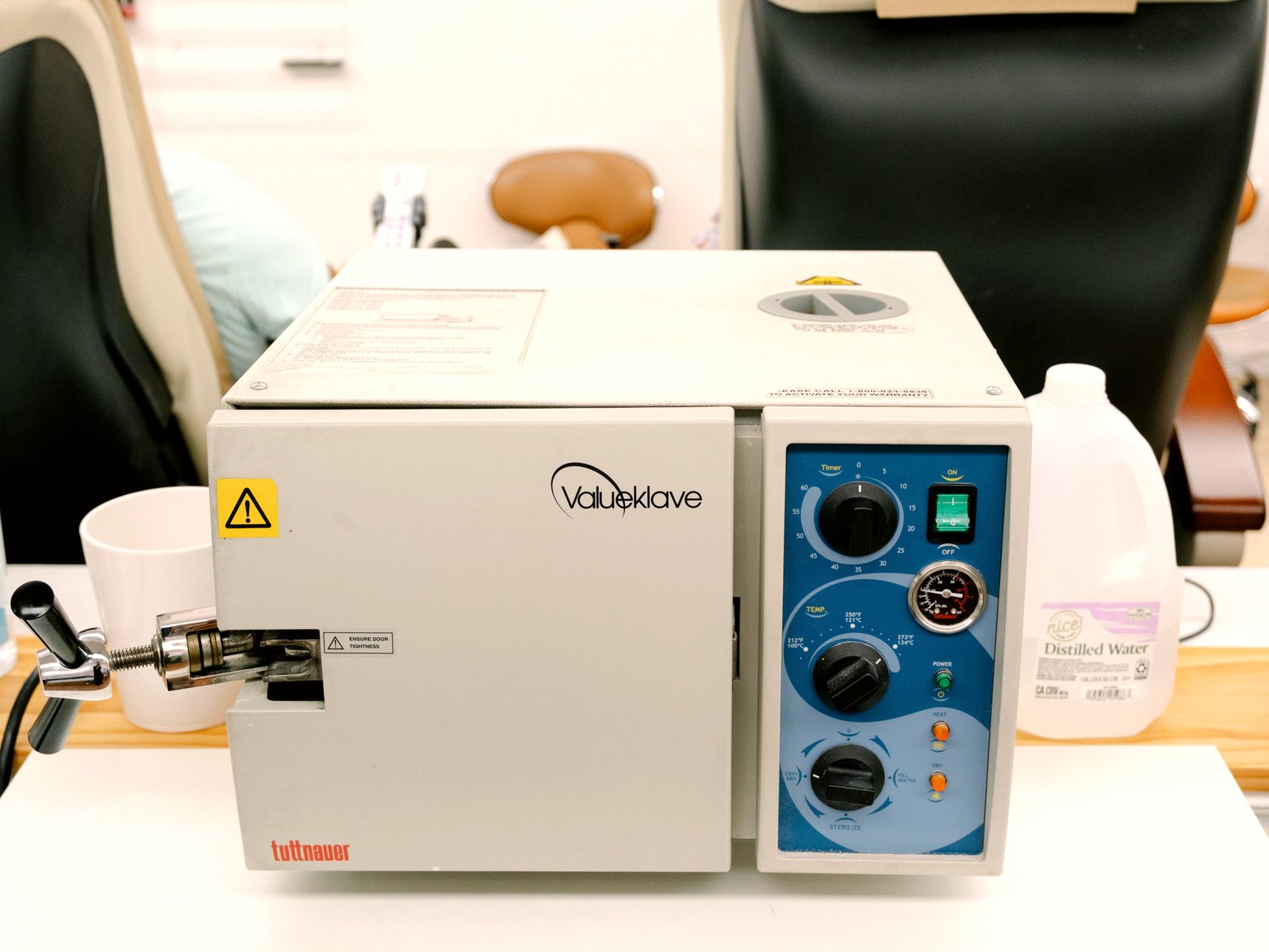 Tuttnauer autoclave used to sterilize our tools